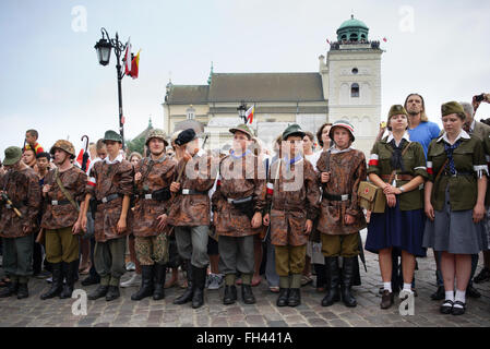 71. Jahrestag des Warschauer Aufstandes 1944 (Polen) Stockfoto