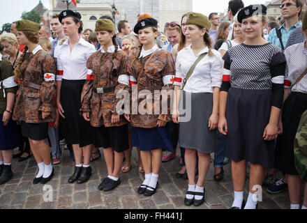 71. Jahrestag des Warschauer Aufstandes 1944 (Polen) Stockfoto