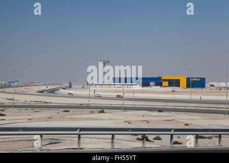 IKEA in der Wüste, Katar Stockfoto