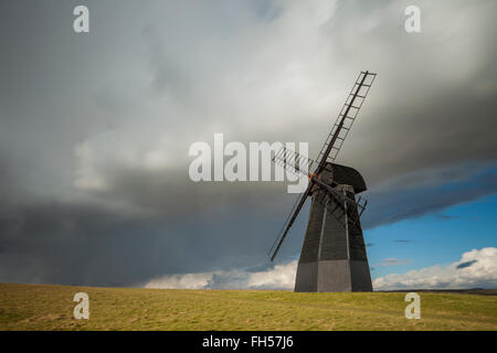 Rundumleuchte Mühle in Rottingdean Dorf, East Sussex. Stockfoto