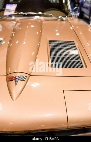 1963 Corvette Stingray auf dem Display an der 2016 London Classic Car Show Stockfoto