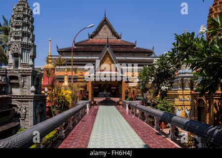 Wat Preah Abschlussball Rath buddhistischen Tempel Siem Reap Kambodscha Stockfoto