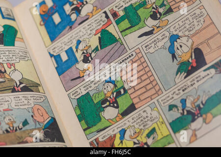 Vintage Walt Disney Donald Duck Comic-Buch, ca. 1952 - USA Stockfoto