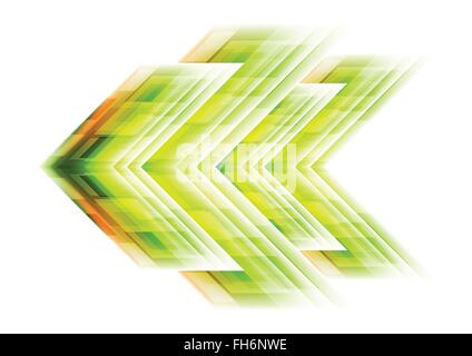Grüner Pfeil Tech Hintergrund. Vektor-Vorlage-Grafik-design Stock Vektor