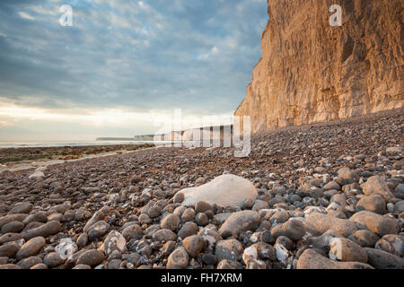 Birling Gap auf der Küste von Sussex in der Nähe von Eastbourne. South Downs National Park. Stockfoto