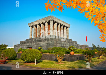 Ho-Chi-Minh-Mausoleum in Hanoi, Vietnam. Stockfoto