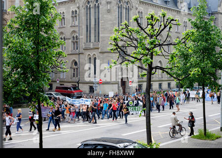 Mai 2015, Demonstration gegen Tierversuche Vivisektion, Straßburg, Elsass, Frankreich, Europa Stockfoto