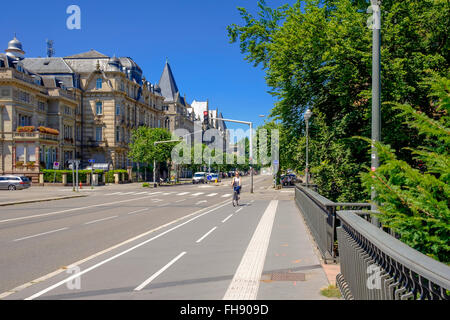 Avenue De La Liberté, Straßburg, Elsass, Frankreich Stockfoto
