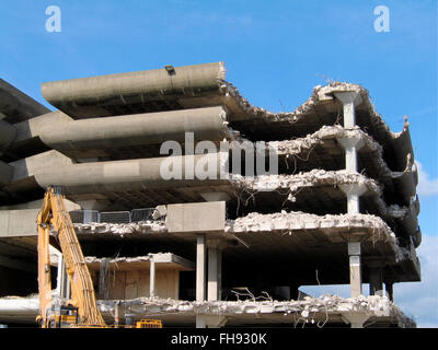 Abriss der Dreispitz shopping center Portsmouth England uk Stockfoto