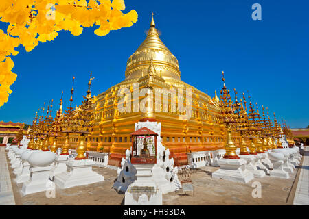 Shwezigon Pagode, Bagan, Myanmar. Stockfoto