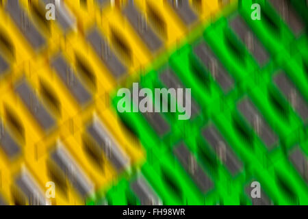Gelb und grün bunt verschwommen abstrakt - abstrakte Farbe Hintergrund, Hintergründe Stockfoto