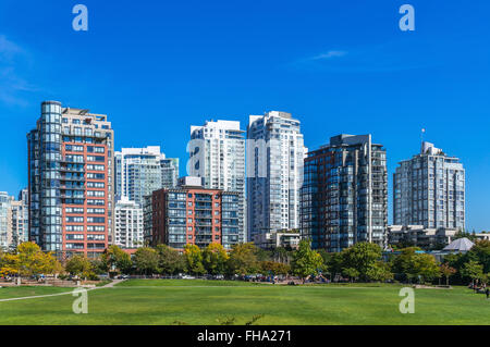 Wohngebiet in Downtown Vancouver, British Columbia, Kanada. Stockfoto