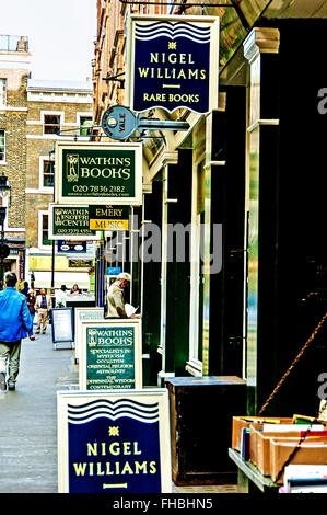 Buchhandlung in London, Cecil Court; Wie in London Stockfoto