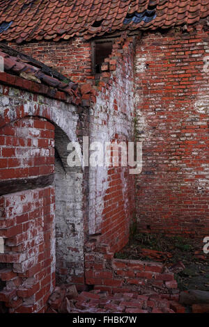 Detail aus einem verlassenen Hof ordentlich Darlington und Stockton on Tees Stockfoto