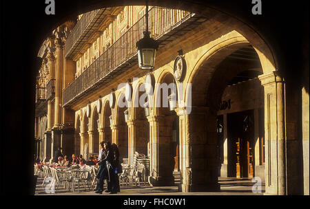 Plaza Mayor,(Main Square), Salamanca, Spanien Stockfoto