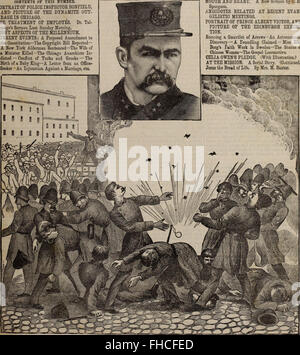 Der „christliche Herald und Zeichen unserer Zeit“ (1886) bietet Einblicke in religiöses Denken und gesellschaftliche Fragen des späten 19. Jahrhunderts. Stockfoto