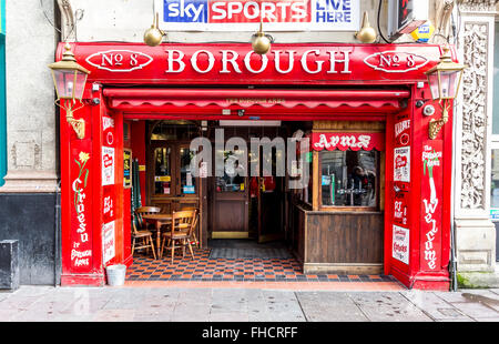 Der Borough Arms Cardiff. Icon Welsh City Centre Pub in St Marys Straße Cardiff Stockfoto