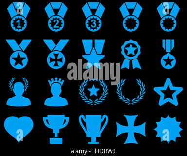 Wettbewerb-Amp; Erfolg Bicolor Icons Stockfoto