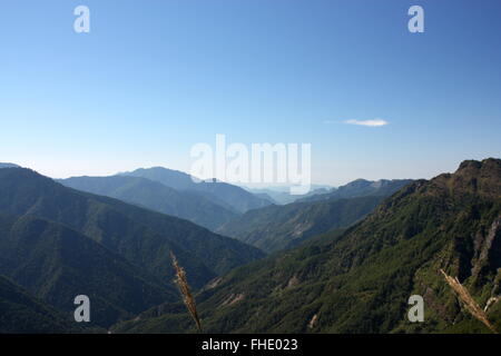 Wandern im Yushan Stockfoto