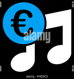 Euro Musik-Noten-Symbol Stockfoto