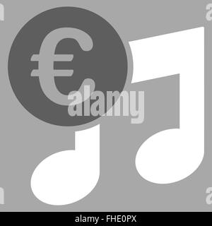 Euro Musik-Noten-Symbol Stockfoto