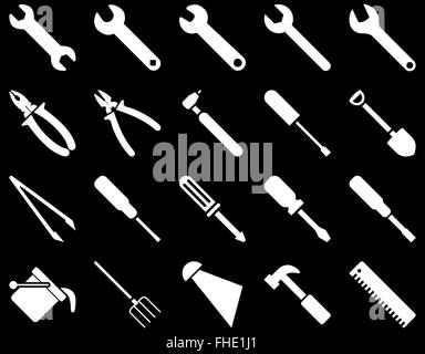 Geräte und Werkzeuge Symbole Stockfoto