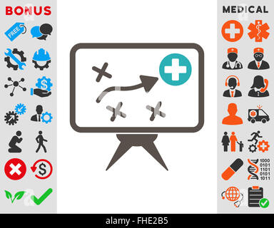 Gesundheit-Strategie-Symbol Stockfoto