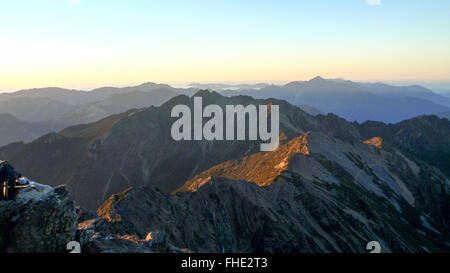 Wandern im Yushan Stockfoto