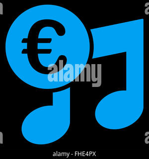 Euro Musik-Noten-Symbol Stockfoto