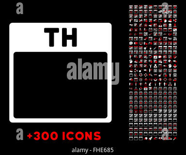 Donnerstag-flach-Symbol Stockfoto