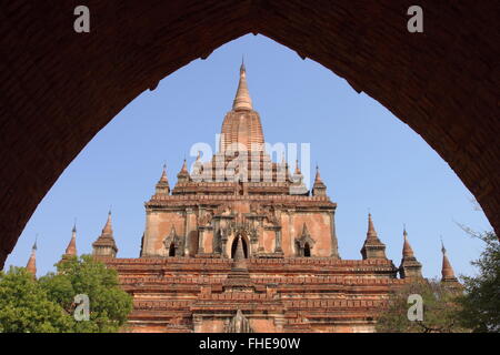 Sulamani, alte buddhistische Tempel und Pagoden in Bagan, Myanmar Stockfoto