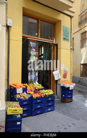 lokalen Gemüsehändler, Valencia, Spanien Stockfoto