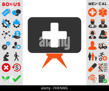 Gesundheitswesen-Präsentation-Symbol Stockfoto