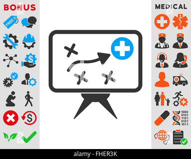 Gesundheit-Strategie-Symbol Stockfoto