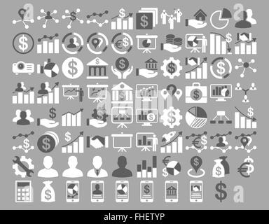 Business Icon-Set Stockfoto