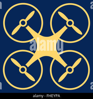 Nanocopter Flat-Symbol Stockfoto