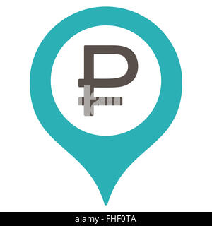 Rubel Bank Marker Symbol Stockfoto