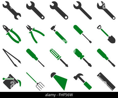 Geräte und Werkzeuge Symbole Stockfoto