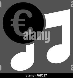 Euro Musik-Noten-Symbol Stockfoto