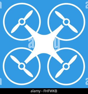 Nanocopter Flat-Symbol Stockfoto