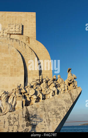 Denkmal der Entdeckungen, historische Gedenkstätte in Lissabon Stockfoto