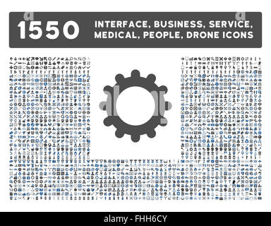 Schnittstelle, Geschäft, Werkzeuge, Menschen, Medizin, vergibt Vektor-Icons Stockfoto