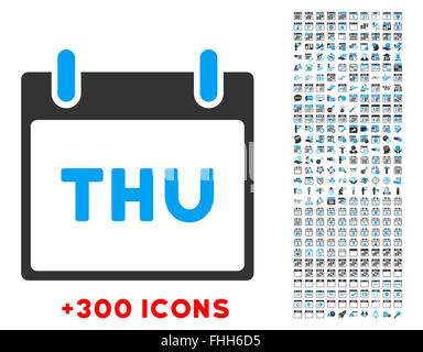 Donnerstag-flach-Symbol Stockfoto