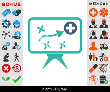 Gesundheit-Strategie-Symbol Stockfoto