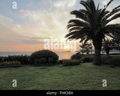 Sonnenuntergang in Jeju in Südkorea Stockfoto