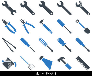 Geräte und Werkzeuge Symbole Stockfoto