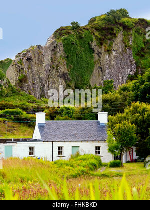 Easdale Island ist die kleinste dauerhaft bewohnte Insel der Inneren Hebriden & befindet sich vor der Westküste Schottlands. Stockfoto