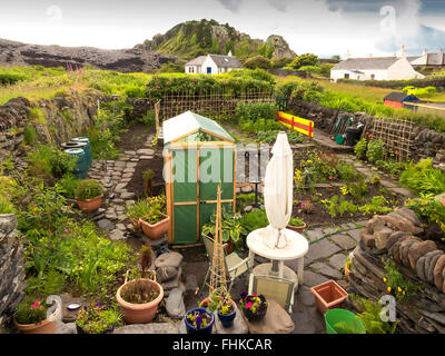 eine Zuteilung auf Easdale Insel ist die kleinste dauerhaft bewohnte Insel der Inneren Hebriden Stockfoto