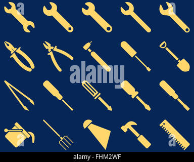 Geräte und Werkzeuge Symbole Stockfoto