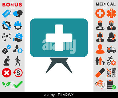 Gesundheitswesen-Präsentation-Symbol Stockfoto